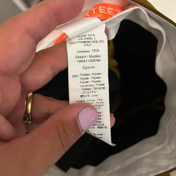 ! Smarteez Italy Contrast Trim Flared Trousers sz 2 - Picture 6 of 7